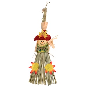 View Harvest Themed Broom Decor, 7.25x1.25x17.25-in.