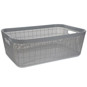 View Large Rectangular Woven Storage Baskets,