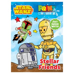 Disney Star Wars Paint with Water Coloring Books | Dollar Tree