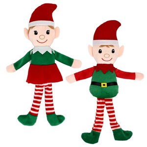 Christmas House Plush Elf Doll,