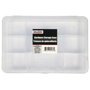Tool Bench Hardware 9-Compartment Plastic Storage Case, Pack of (4)