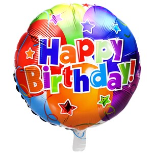 Happy Birthday Balloons Dollar Tree Happy Birthday" Foil Balloons, 18-In.