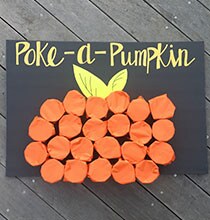 Poke-a-Pumpkin Prize Game for Kids