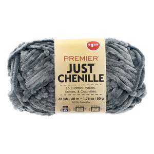 View Premier Just Chenille Gray Yarn,