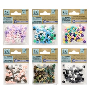 Polymer Clay Beads, 110-pc. Packs