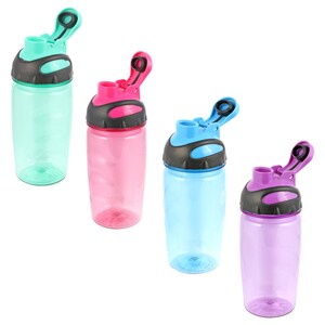 A1 UNLIMITED Translucent Plastic Grip Water Bottles with Flip-Top Snap  Spouts, Assorted Colors BPA Free Perfect for Cyclists Runners Hikers
