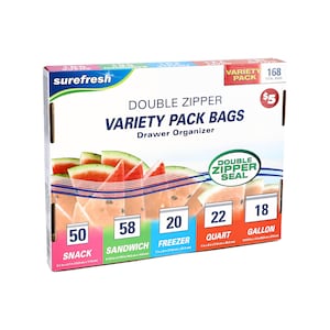 Surefresh Storage Bags Variety Packs, Box