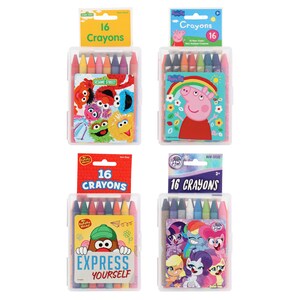 Multi-Licensed Crayons, 16-ct. Packs