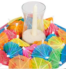 Mini Umbrella Candle Rings For Summer Parties Dollar Tree