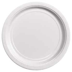 Bulk White Paper 9 In Party Plates 20 Ct Packs Dollar Tree