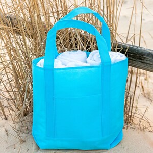 polyester tote solid bags