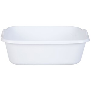 Essentials White Plastic Dish Pans, 8 qt.