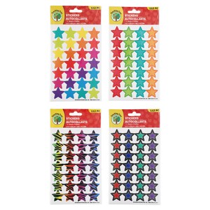 Colorful Star Stickers, 112-ct. Packs
