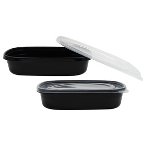 Total Solution® 2-pack Plastic Food Storage Container Set with