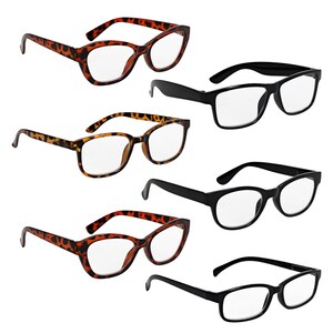 Assorted Wide Frame Reading Glasses, Packs