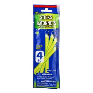 Bulk Play Glow Glow In The Dark Sticks, 4-ct. Packs | Dollar Tree