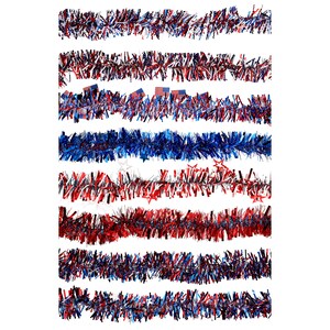 Red, White & Blue Patriotic Star Garland – Handmade Décor For Celebrations | Nivas