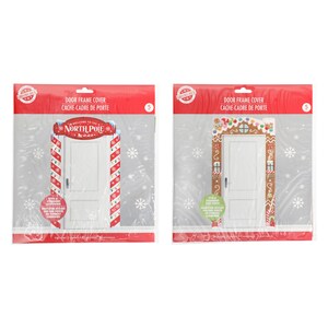 Christmas House Door Frame Cover, Assorted Designs.