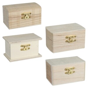 Crafter's Square Small Wooden Gift Boxes, 2x3.5x2 in.