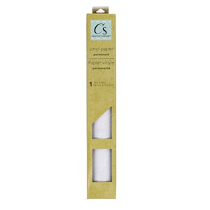 Crafter's Square Permanent White Vinyl Paper, 12x48 in.