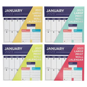 2023 Calendar Dollar Tree 2023 2024 Large Print Wall Calendars