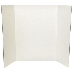 View White Cardboard Trifold Presentation Boards,