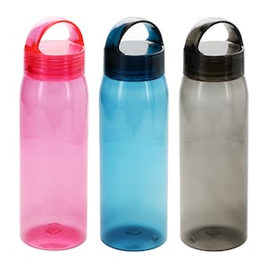 Translucent Plastic Water Bottles with Screw-On Lids, 29 oz.