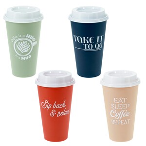 View Reusable Cup with Lid, 3pk,