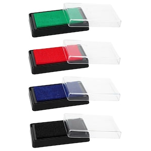 Best Deal for Colors Fingerprint Ink Pad,35 Color Water Based Stamp Pad