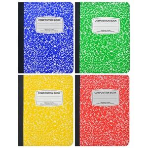 View Colorful Classic Composition Notebooks, 100