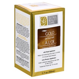 Bulk Global Beauty Care Gold Gel Face Masks 1 7 Oz Dollar Tree