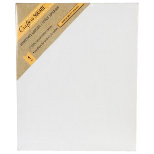 Crafter's Square White Stretched Canvases, 8x10 in.