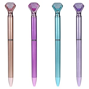 Matte Twistable Ballpoint Pens with Diamond Shaped Jewels, 6.5x1 in.