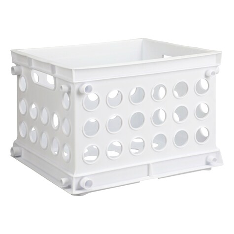 View Sterilite White Storage Mini Crate,