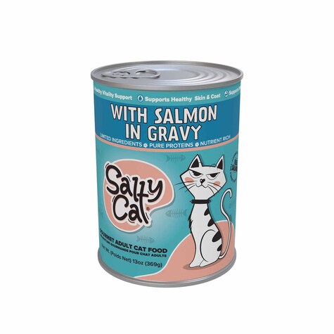 View Salty Cat with Salmon in