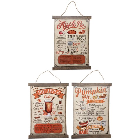 View Recipe Wall Sign Décor, 13-in.