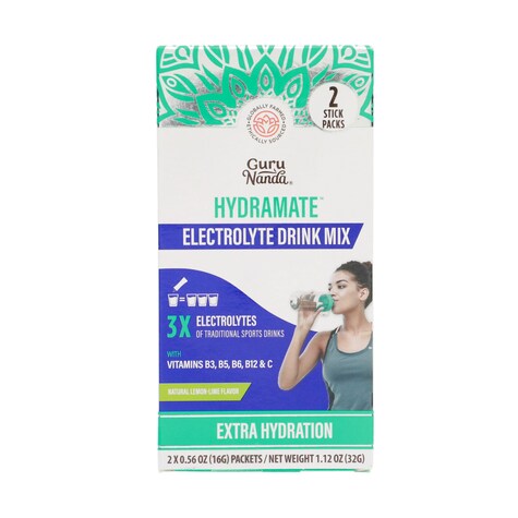 View Gurunanda Hydramate Electrolyte Drink Mix,