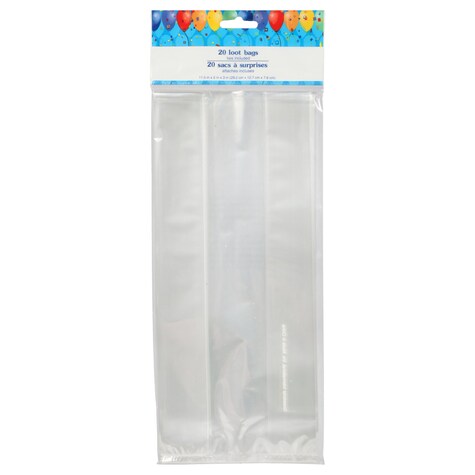 View Clear Cellophane Loot Bags 20ct.