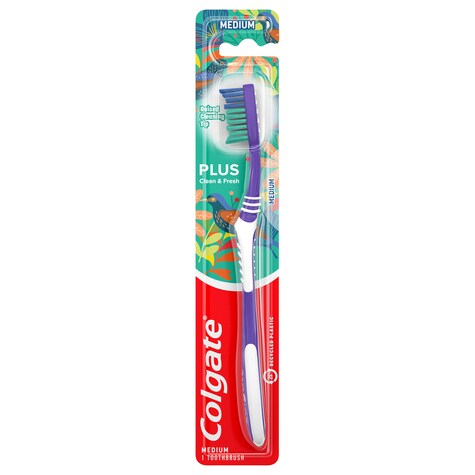 View Colgate Plus Medium Manual Toothbrush