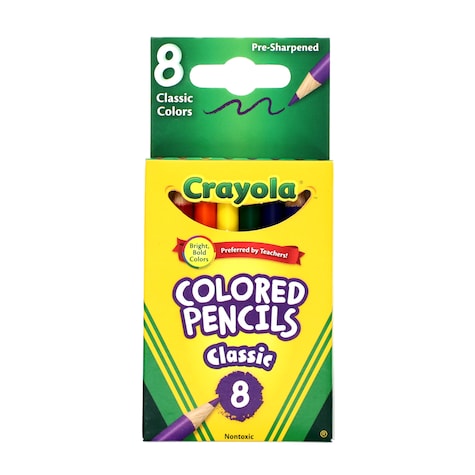Bulk Crayola Short Colored Pencils 8 Ct Packs Dollar Tree