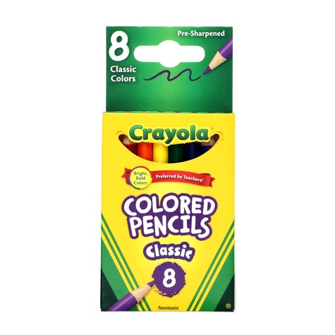 Bulk Crayola Short Colored Pencils, 8ct. Packs Dollar Tree