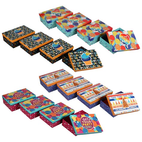 View Colorful Rectangular Birthday Gift Boxes