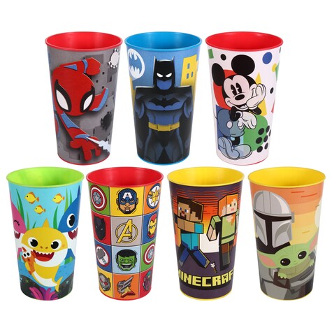 View Five Assorted Licensed Character Cups,
