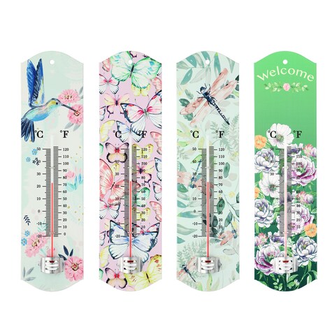 View Garden Collection Metal Thermometer, 12.5in.