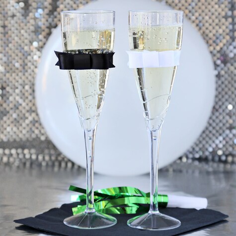 Black Tie Affair Toasting Flutes