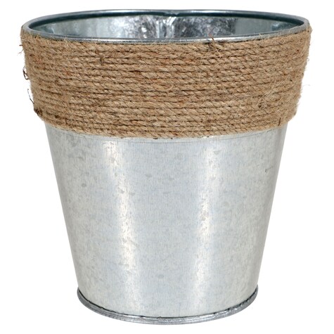 View Metal Bucket Vases with Rope