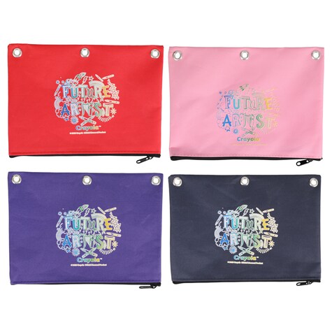 View Crayola Colorful Notebook Pencil Pouches,