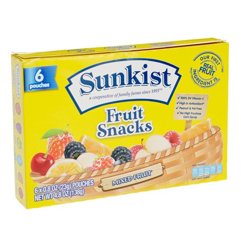 View Sunkist Fruit Snacks, 6ct. 4.8