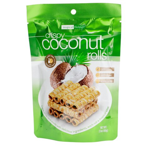 View Tropical Fields Crispy Coconut Rolls,