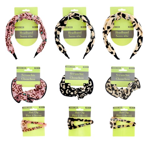 View Assorted Animal Print Hair Accessories,